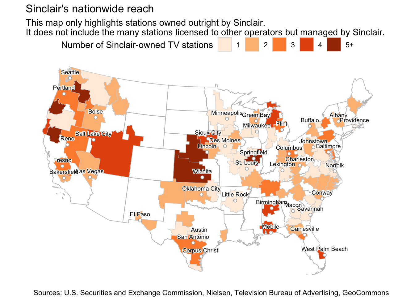 Mapping Sinclair Broadcast's reach · Reproducible Journalism